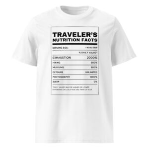 Nutrition Facts Organic Unisex T-Shirt
