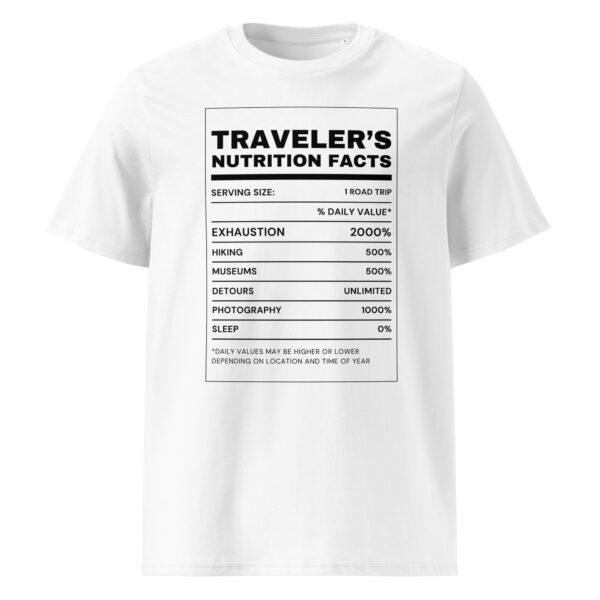 Nutrition Facts Organic Unisex T-Shirt